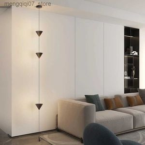 lampenkappen moderne led-vloerlamp zwart wit kunst creatieve hanglamp voor woonkamer tv achtergrondgeluid nachtkastje slaapkamer decorverlichting L240311