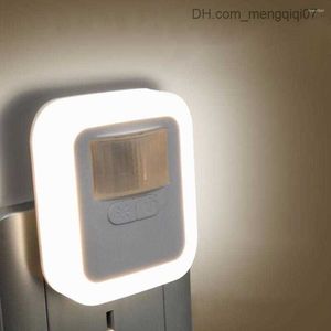 Lampen Shades Nachtverlichting EU Plug Draadloze Licht Sensor LED Schemering-tot-Dageraad Voor Baby Kids Nachtkastje slaapkamer Lamp Gang Z230809