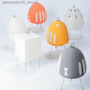 Lampes Shades Noguchi Yong Lantern Tripod Rice Paper Light Akari Noguchi Yong Lantern Chambre Decoration Akari Light Q240416