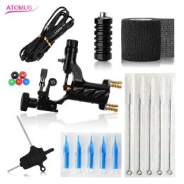 Lampen Tattoo Kit Rotary Tattoo Hine Set Maquinas De Tatuar Rotativa Profesional Niet Volledige Kit Clip Cord Tattoo Naalden Grip