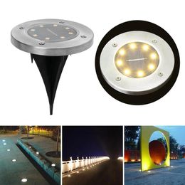 Lampen ondergronds licht 8 LED ZONDER POWER Begraven Licht onder Grond Lamp Buitenpad Way Garden Lawn Yard Outdoor Lighting