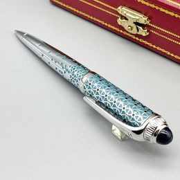 LAN CT Ballpoint Pen Luxury Triangle cyan et échelle de la papeterie d'école de bureau classique Smooth Classic 240401