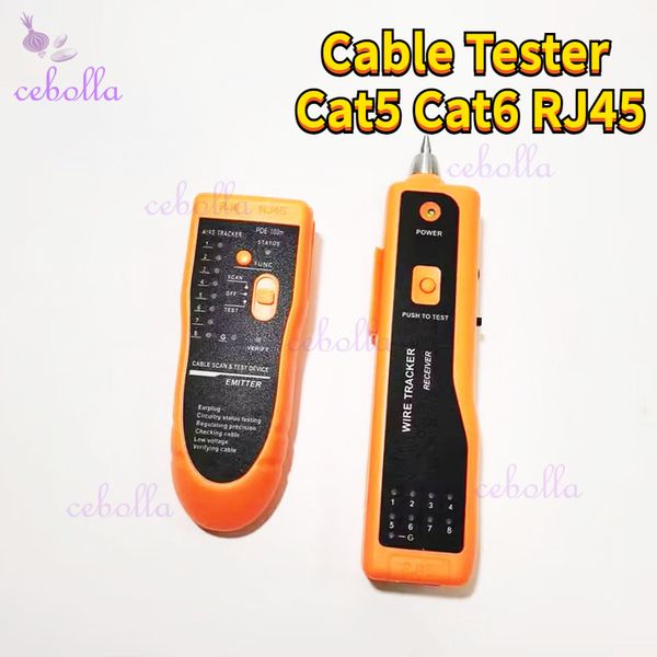 Testeur de câble de réseau LAN CAT5 CAT6 RJ45 UTP STP Détecteur Téléphone Téléphone Traceur Traceur Tone Diagnostic