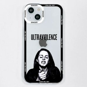 Lana Del Rey Singer Kraft Poster Phone Case pour iPhone 13 14 11 12 15 Pro Max Mini 7 8Plus SE XS X XR Fundas pour iPhone 11 Cover