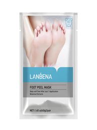 LANBENA Exfoliërend voetschilmasker heeft slechts één paar nodig Verwijder de dode huid grondig in 27 dagen Voetmasker Peeling Nagelriemen Hiel8441219