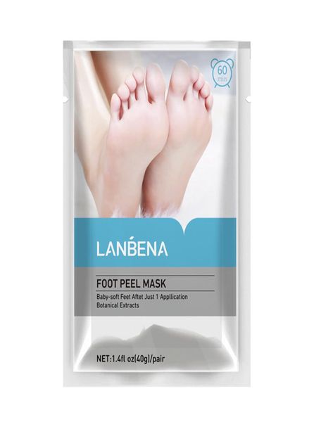 LANBENA masque exfoliant pour les pieds n'a besoin que d'une paire pour éliminer complètement les peaux mortes en 27 jours masque pour les pieds exfoliant les cuticules Heel8441219