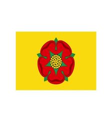 Lancashire vlag Hoogwaardige 3x5 ft Engeland County Banner 90x150cm Festival Party Gift 100D Polyester Indoor Outdoor Gedrukte vlaggen8242164