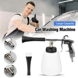 Pistolet de nettoyage à sec de voiture Lance intérieur de l'eau de laveuse à haute pression avec brosse pour outils de lavage