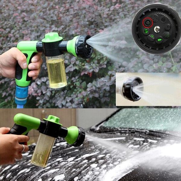 Lance voiture outil de lavage pistolet pulvérisateur distributeur de savon 8 en 1 Jet Auto nettoyage à main nettoyage lavage jardin arrosage tuyau buse