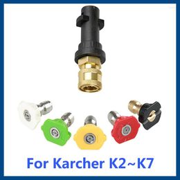 Lance Hochdruckreiniger 1800psi Reinigungsteile 1/4" Schnell-Kunststoff-Stecker-Anschluss Spray Fünf-Farben-Düse für Karcher K2K3K4K5K6K7