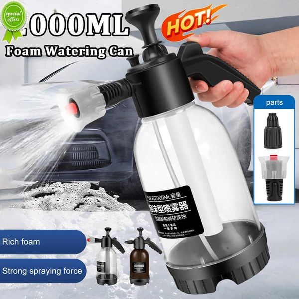 Lance New New 2L Hand Foam Sprayer Hand Pneumatic Foam Cannon Foam Spoam Lave Botella Biber Botella Cerrar ventana para lavado de automóviles para el hogar