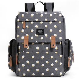 Land Sac à dos à langer Sac à langer Sac à langer pour maman papa Soins de bébé Sac à langer pour garçons filles Sac à dos de voyage imperméable à langer Pa253T