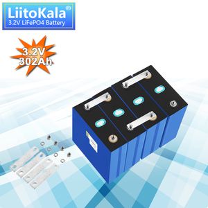 1-32PCS Liitokala 3.2V 302AH LIFEPO4 BATTERING 280AH 310AH GRADE A 12V 24V Oplaadbare batterij Pack EU US Tax Free with Busbars