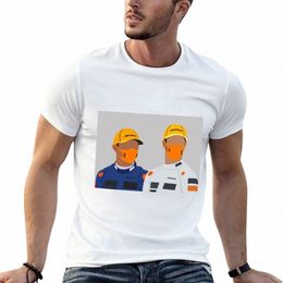 Lando Norris Daniel Ricciardo T-Shirt uni kawaii vêtements noirs Tee shirt homme t-shirt 33Ju #