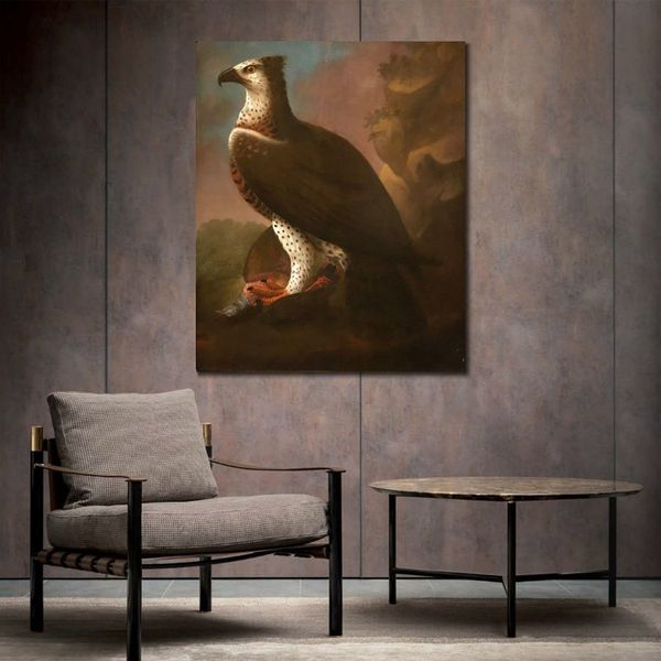 Paysage toile Art africain Martial aigle debout sur jambe perdrix George Stubbs peinture à la main célèbre œuvre décor à la maison