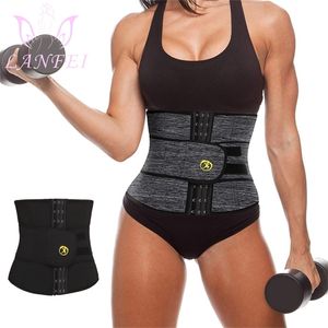 LANFEI néoprène sueur taille formateur ceinture femmes poids perdre corps Shaper Sauna minceur sangle ventre contrôle graisse brûlure ceinture Corset 220506