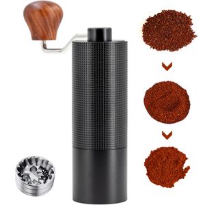 Langbowan Manual Coffee Grinder en acier inoxydable Cafetera Hand Burr Espresso 240104