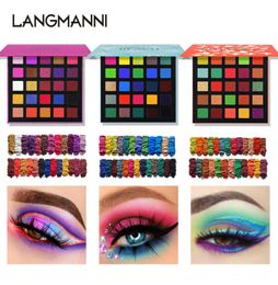 Langmanni 25 couleurs mate palette de fards à paupières narratives de maquillage naturel durable à paupières scintillants émilounières 5060617