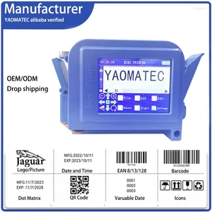 Taal 12,7 mm touchscreen QR-bar Batchcode Datumlogo Vervaldatum Label Draagbare handheld thermische inkjet-miniprinter