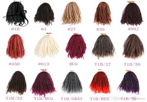 Lans 20quot Afro Kinky krullend haar Bulk Braid Natuurlijk zwart bruine synthetische haarextensies Marley 100GPC's Braid Cospla4424477