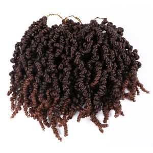 10 inch pre-twisted Lente Twist Haar Passie Twists Gehaakte Lente Twists Korte Krullend Bom Twist Vlechten Haar Hair Extensions LS28