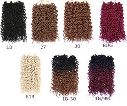 LANS Cheveux Synthétiques 18 pouces Ombre Tressage Cheveux Faux Locs Bouclés Crochet Extensions de Cheveux 70gpcs Doux Dreads Crochets Tresses Dreadlo9766007