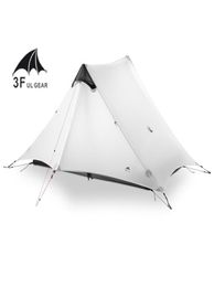 LANSHAN 2 3F UL GEAR 2 Personne 1 Personne Outdoor Ultralight Camping Tent 3 Saison 4 Saison professionnelle 15D Silnylon Tente sans tige T17088425