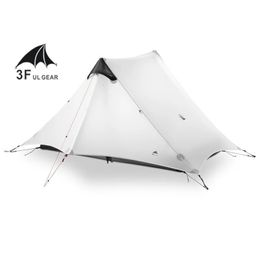 LANSHAN 2 3F UL PERSON 1 Tente de camping ultra-légère extérieur 3 Saison 4 Professionnel 15D Silnylon Rodless 240422