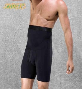 LANTECH Heren Shorts Maag Shapers Bodybuilding Compressie Panty Training Ondergoed Boxers Hardlopen Oefening Fitness Gym Shorts729794326