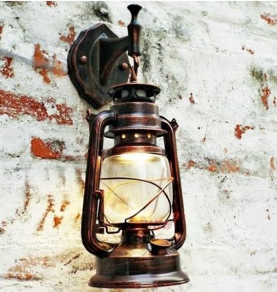 Lampe de kérosène lanterne, lustre en fer forgé salle à manger salon chambre à coucher étude teahouse créative lampe rurale moderne