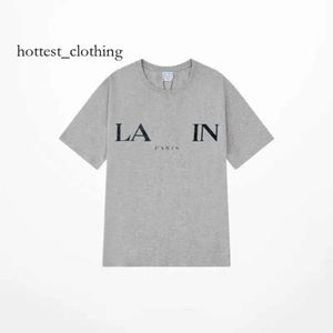 Lanvine Shirt Brand Men's T-shirts Designer Luxury Classic Classic T-shirt LETTRE CHIRT IMPRIMÉ THIRTS HAUT STREE
