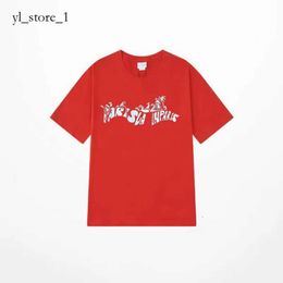 Lanvins T-shirt Heren T-shirt Designer Luxe Klassiek Borst Letter Gedrukt Heren en Dames Lanvis Shirt Top Zomer Ademend Hoog Lanvin Mode-T-shirt 3254