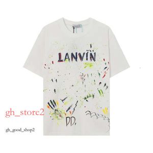 Lanvis Polo Men's Plus Tees T-TEES Lanvine Lanvine Broidered Lanvins Designer imprimé de style polaire avec des tshirts de femmes en coton pur pur 1 355