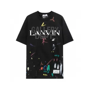 Lanvis Polo Shirt Heren plus T -stukken Lanvine -shirt geborduurde Lanvinss Designer Drukte Polar Style Wear met Street Pure Cotton Dames TS 9757