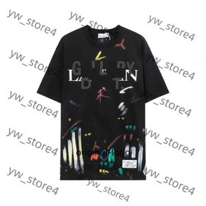 Lanvis Shirt Brand Men's T-shirts Designer Luxury Classic Classic T-shirt CHORD LETTRE IMPRIMÉ CHIRT