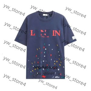 Lanvis Shirt Brand Men's T-shirts Designer Luxury Classic Classic T-Shirt Chef Letter Imprimé Shirt Lanvis High Tshirts Shoe Coton T-T-TEES LAVIN DHOODIE D45D