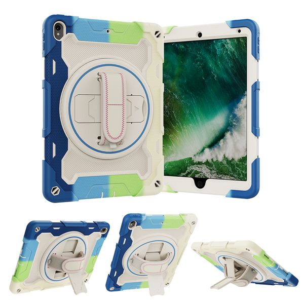 Étui pour tablette en silicone couleur arc-en-ciel pour iPad Pro 10,5