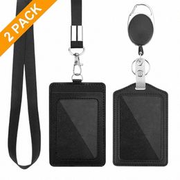 Lanyards Bank Creditcardhouder Tassen Fi Vrouwen Meisje Bus Card Cover Case Sleutelhouder Ring Bezoek Deur Identiteit badge Kaarten N66w #