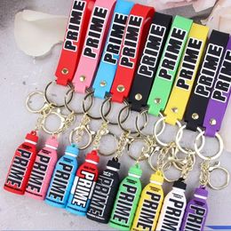 Lanyards drink rubber prime keychain sleutelhangers schattige flessleutel kettingen ornament auto zak hanger sleutels fy5931 1221 ring