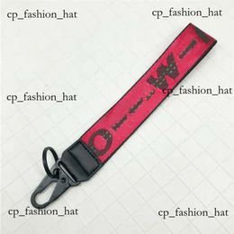 Lanyards Key Keychains Chain Off Withe Luxury Rings Clear Rubber Jelly Letter Druktoetsen Ring Fashion Men Off Keychains Dames canvas Keychain 5D28