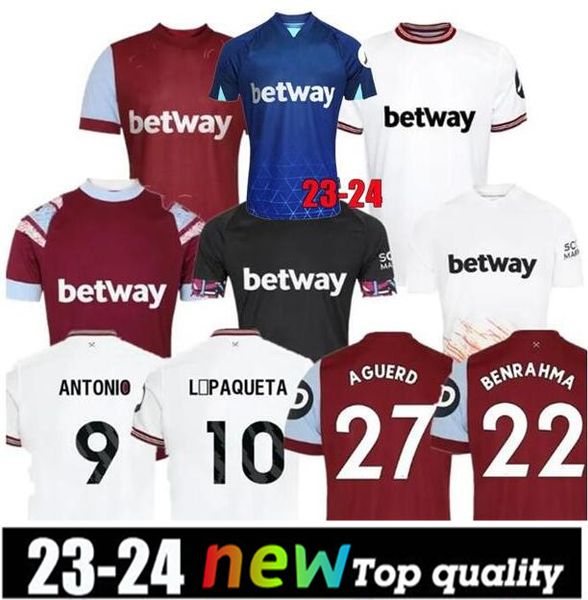 LANZINI 23 24 25 Maillots de football WEST HAMS BOWEN 7 SCAMACCA ings L.PaquetA KEHRER BENRAHMA ANTONIO FORNALS EMERSON WARD-PROWSE hommes enfants maillot de football