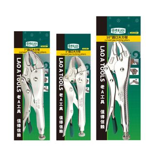 Laoa 5/7/10 inch vergrendelingstang ronde neus heet verkopen lasgereedschap rechte kaak slot mol pliers vice -grips tang set