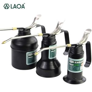 Laoa HVLP Oiler 180CC / 300CC / 500cc Machine Oiler Pump Hogedruk Lange Beak Oil Can Pot Handhulpmiddelen voor smeerluchtborstel 210719