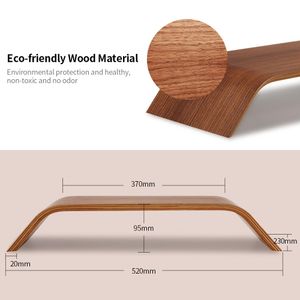 Lapdesks Samdi Wooden Stand Allinone Machine Monitor Soporte de la computadora portátil Capacidad de soporte fuerte de soporte de madera estable para IMAC