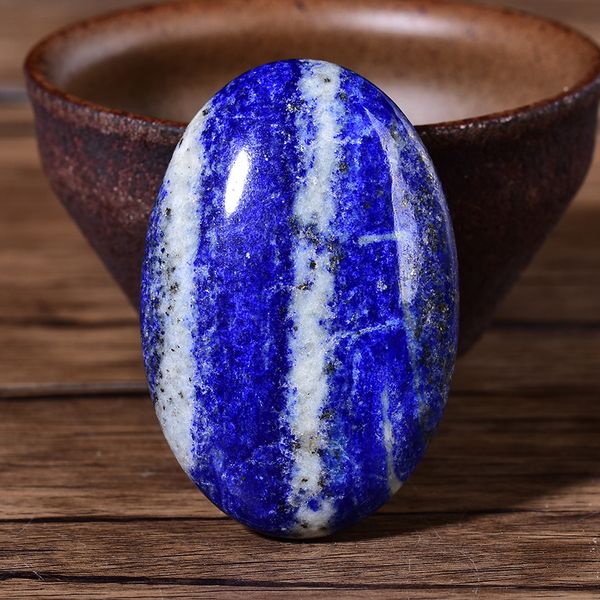 Lapis Palm Stone Quartz Guérison Cristal Massage Outil Lazurite Méditation Lazuli