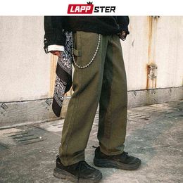 LAPPSTER jean sarouel japonais pour homme salopette Vintage pantalon en Denim surdimensionné style Hip Hop jogging collection 2022 0309