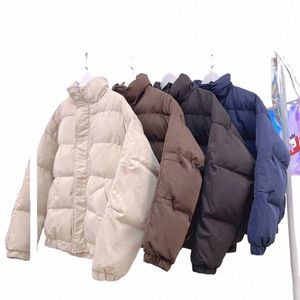 Lappster Hommes Harajuku Solid Winter Puffer Jacket 2023 Hommes Grandes poches surdimensionnées Manteau à bulles noires Mâle Coréen Fis Parkas 92yI #