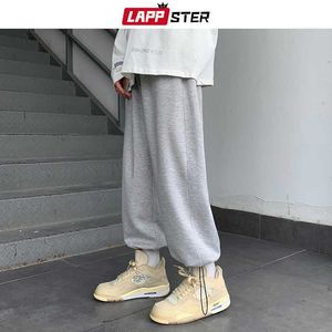 LAPPSTER Hommes Japonais Streetwear Solide Baggy Joggers Pantalon 2020 Homme Mode Coréenne Hip Hop Pantalon de Survêtement Couple Pantalon Noir 5XL Y0927