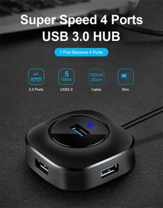 Laptop 3.0 USB Hub Splitter Multi USB3.0 Several Port Extender Multi-hub Hab Adapter For Office Home PC Macbook Computer Accessories