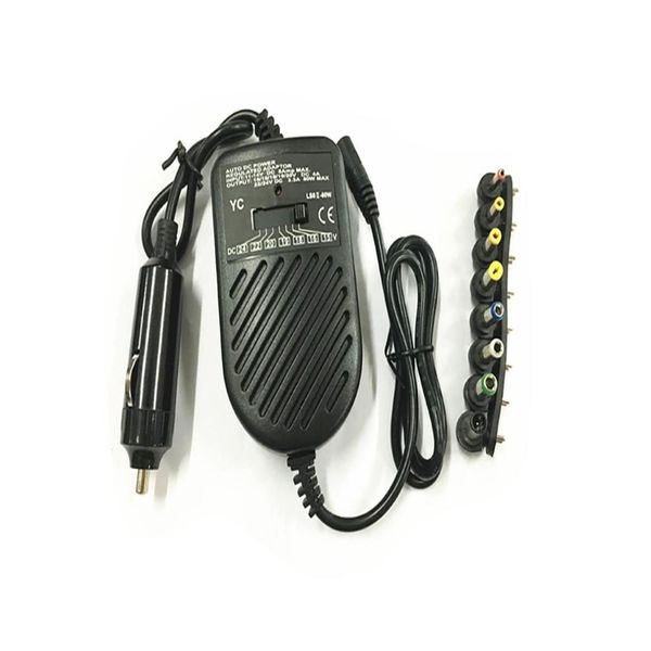 Adaptateurs pour ordinateur portable Chargeurs DC 80W Chargeur de voiture Adaptateur d'alimentation pour ordinateur portable avec 8 fiches détachables7150204 Drop Delivery Compute Otur1